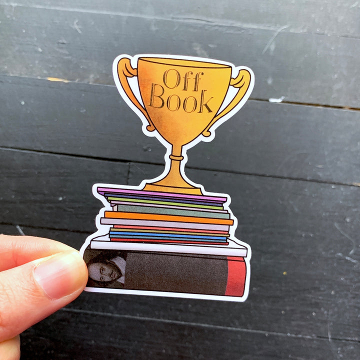 Off Book Trophy // Die Cut Sticker