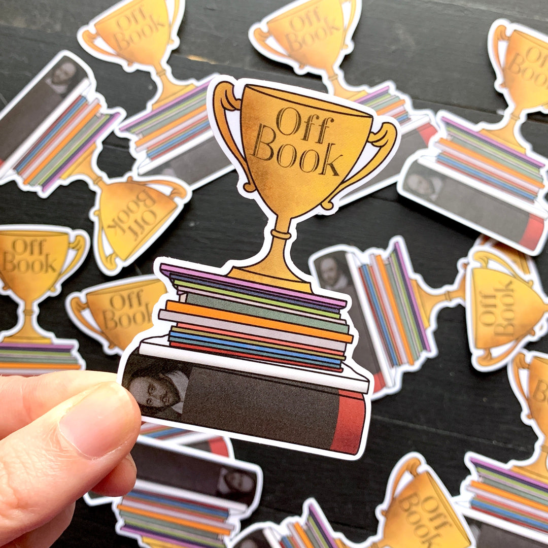 Off Book Trophy // Die Cut Sticker