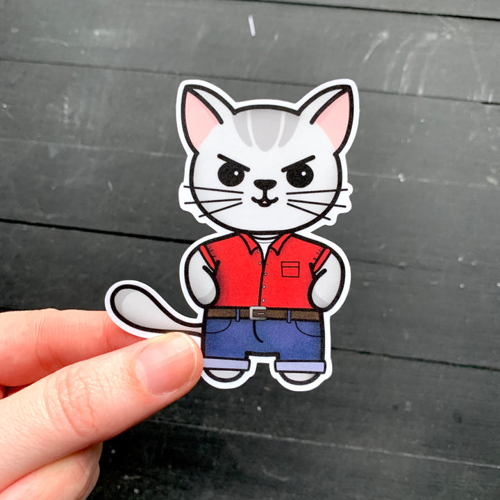 Cat to the Future // Mabel // Die Cut Stickers