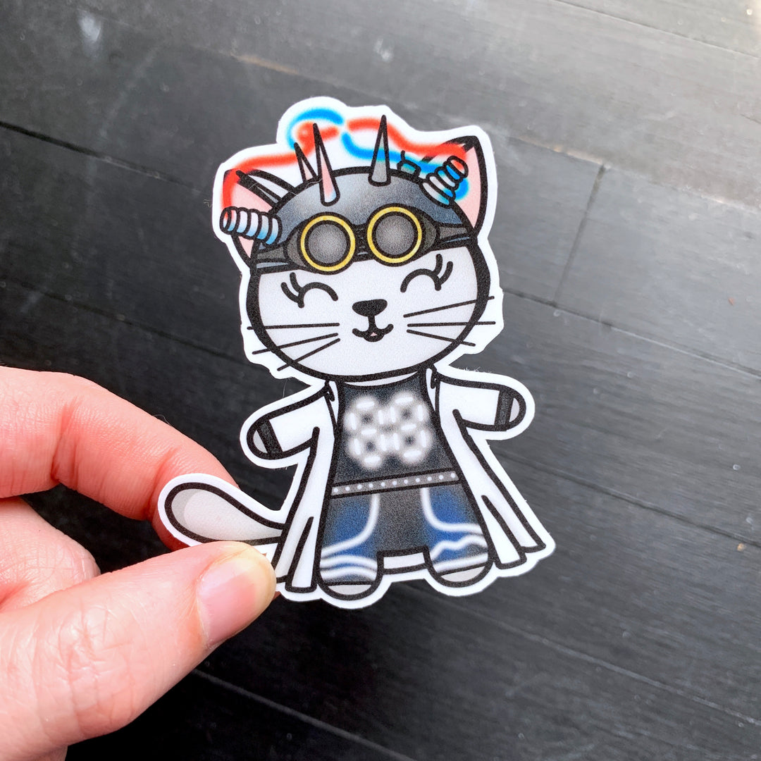 Cat to the Future // Mabel // Die Cut Stickers