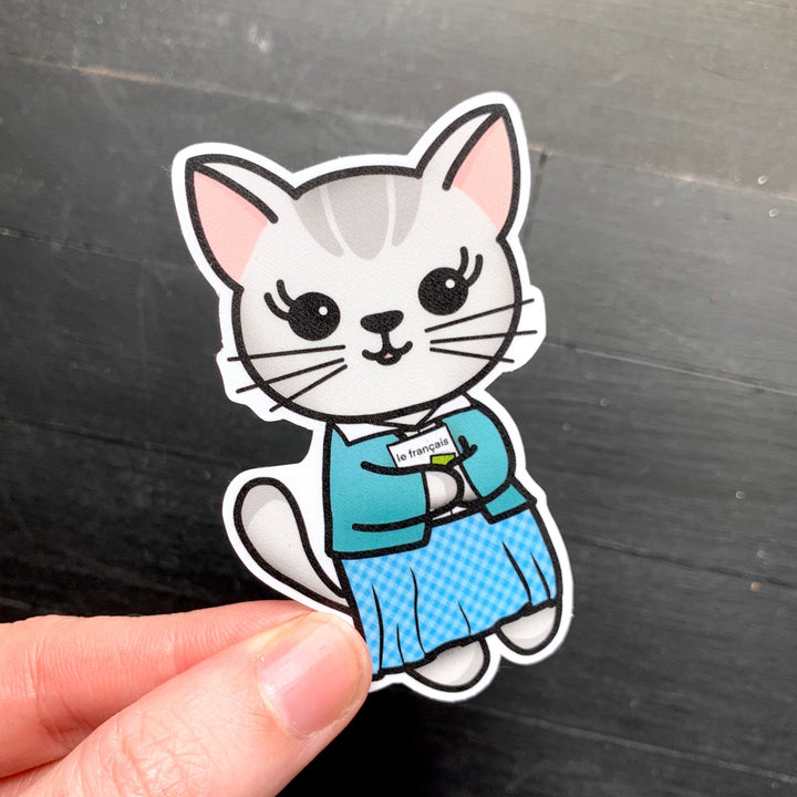 Cat to the Future // Mabel // Die Cut Stickers