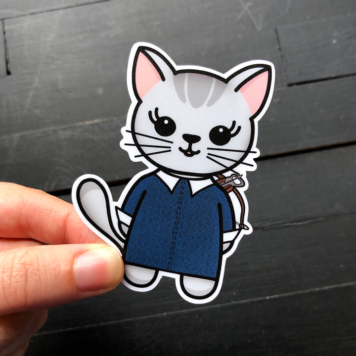 The Addams Litter // Mabel // Die Cut Sticker